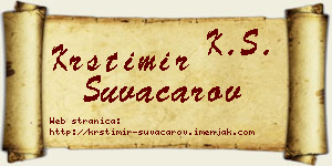 Krstimir Suvačarov vizit kartica